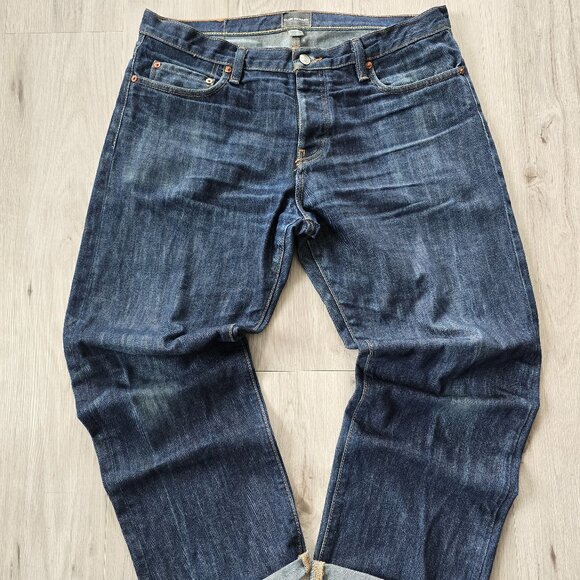 Club Monaco Other - Club Monaco | dark wash denim button-fly straight leg jeans | MENS 34"